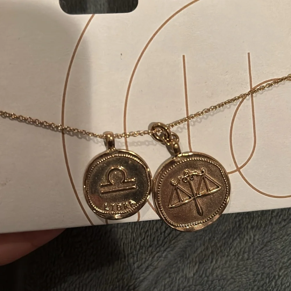 Urban Outfitters Libra Zodiac Sign Necklace - Picture 2 of 2